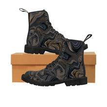 Load image into Gallery viewer, "Camo-swirls" Men's Canvas Boots