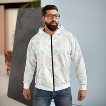 Load image into Gallery viewer, Pastel blooms Unisex Zip Hoodie