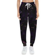 Load image into Gallery viewer, Purple Marble Athletic Joggers (AOP)