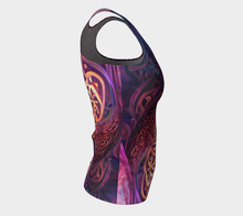 Load image into Gallery viewer, Abstract Calligraphy tank (long)