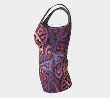 Load image into Gallery viewer, Abstract Calligraphy tank (long)