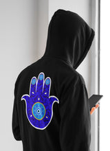 Load image into Gallery viewer, Hand of Fatima (protection from evil eye) Fashion Hoodie