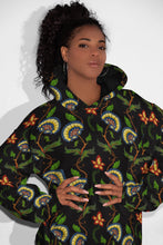 Load image into Gallery viewer, Persian Florals (noir) Hoodie