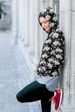Charger l'image dans la galerie, B&W Blossoms Unisex Zip Hoodie