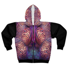 Charger l'image dans la galerie, Abstract Calligraphy Unisex Zip Hoodie