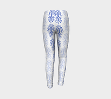 Load image into Gallery viewer, Cerulean Arabesque leggings (4 -12 years)