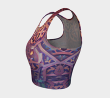 Load image into Gallery viewer, Abstract Calligraphy crop top