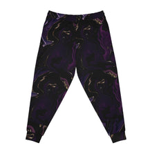 Load image into Gallery viewer, Purple Marble Athletic Joggers (AOP)