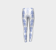 Load image into Gallery viewer, Cerulean Arabesque leggings (4 -12 years)