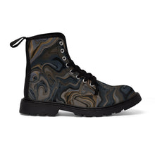 Load image into Gallery viewer, "Camo-swirls" Men's Canvas Boots
