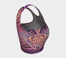 Load image into Gallery viewer, Abstract Calligraphy crop top