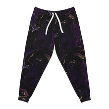 Load image into Gallery viewer, Purple Marble Athletic Joggers (AOP)
