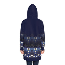 Load image into Gallery viewer, Stylized Blue Ombré Women's Hoodie Dress