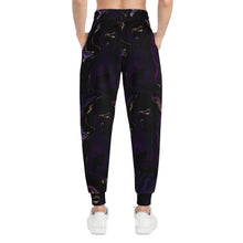 Load image into Gallery viewer, Purple Marble Athletic Joggers (AOP)