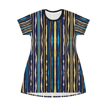 Charger l&#39;image dans la galerie, Neon stripes T-Shirt Dress
