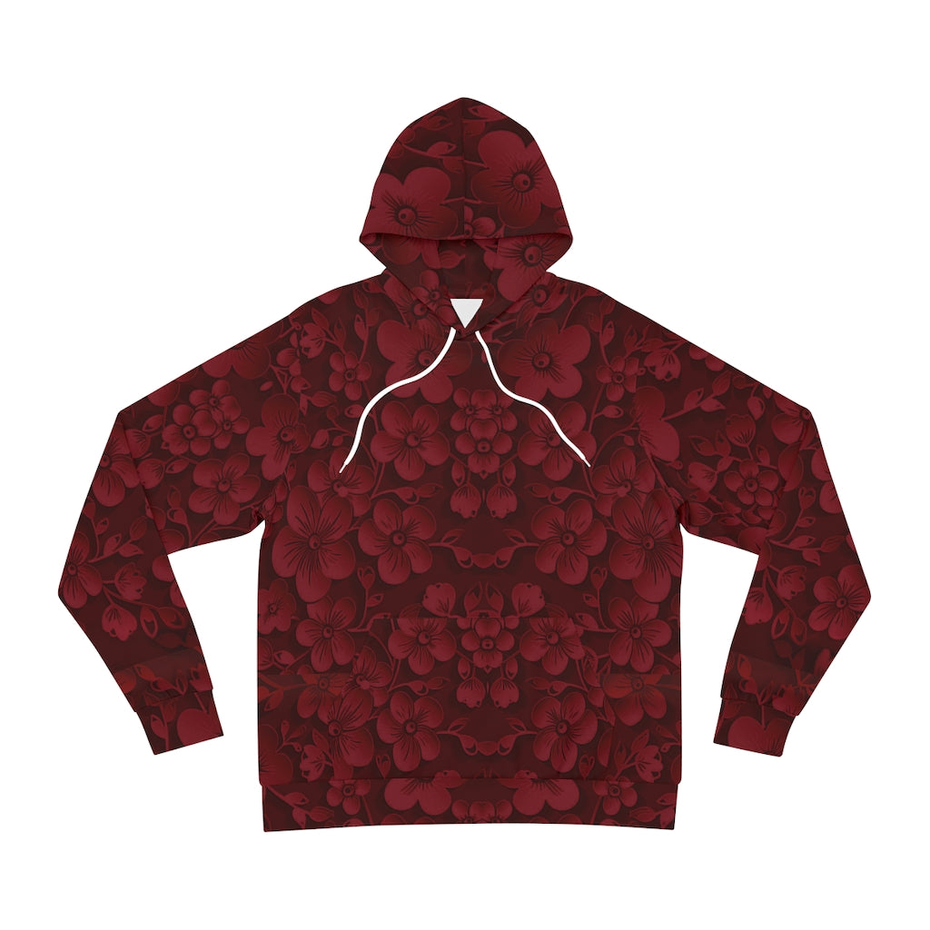 Red blossoms hoodie