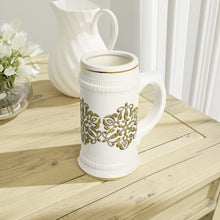 Load image into Gallery viewer, Gold Filigree Stein Mug
