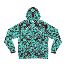 Load image into Gallery viewer, Turquoise mandala Hoodie
