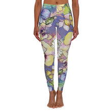 Load image into Gallery viewer, Watercolour and ink florals - Women&#39;s Spandex Leggings
