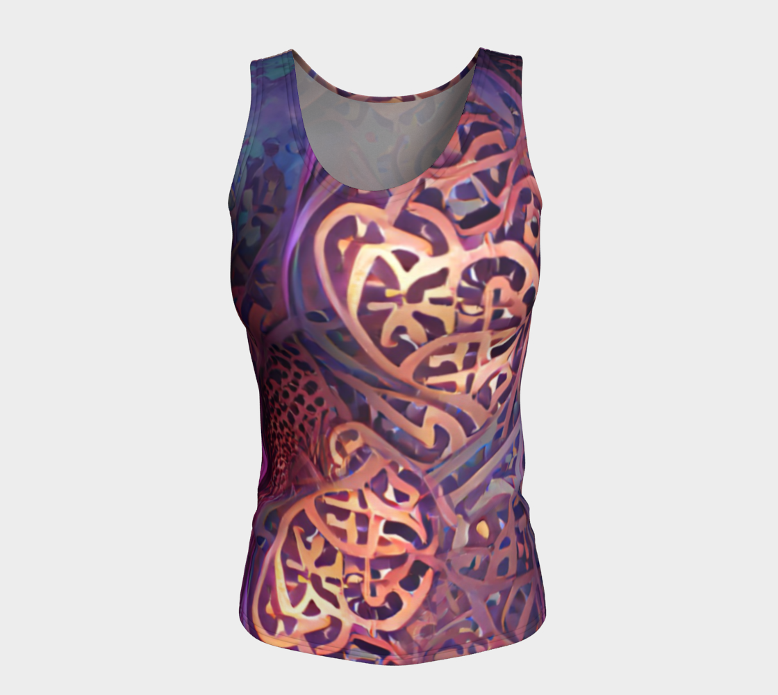 Abstract Calligraphy tank (long)