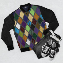 Load image into Gallery viewer, &quot;The Harlequin&quot; Unisex Bomber Jacket
