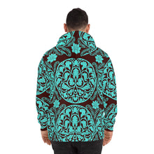 Load image into Gallery viewer, Turquoise mandala Hoodie
