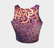 Load image into Gallery viewer, Abstract Calligraphy crop top
