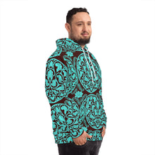 Load image into Gallery viewer, Turquoise mandala Hoodie
