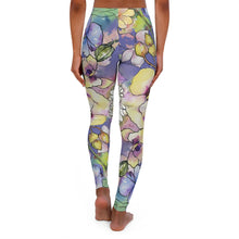 Load image into Gallery viewer, Watercolour and ink florals - Women&#39;s Spandex Leggings
