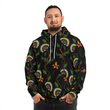 Load image into Gallery viewer, Persian Florals (noir) Hoodie
