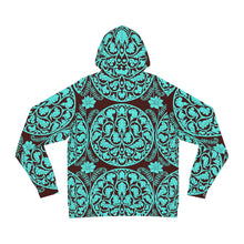 Load image into Gallery viewer, Turquoise mandala Hoodie
