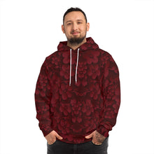 Load image into Gallery viewer, Red blossoms hoodie
