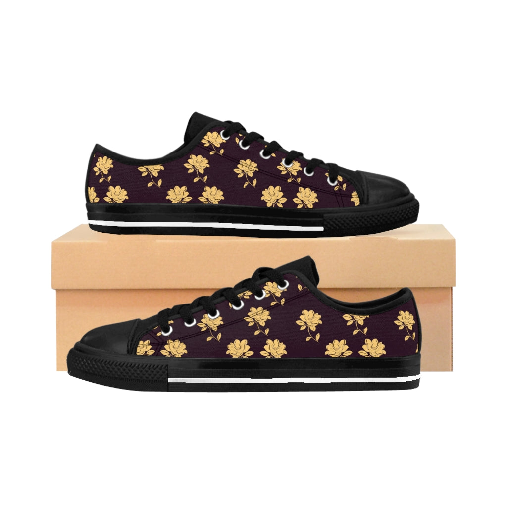 Chocolate and butterscotch blossoms Women's Sneakers