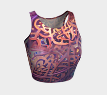 Load image into Gallery viewer, Abstract Calligraphy crop top
