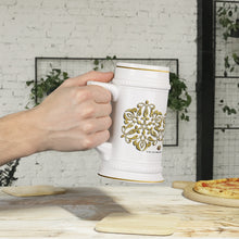 Load image into Gallery viewer, Gold Filigree Stein Mug
