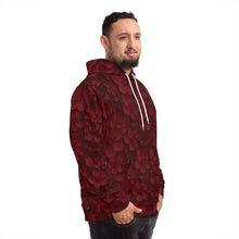 Load image into Gallery viewer, Red blossoms hoodie
