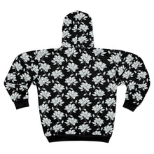 Load image into Gallery viewer, B&amp;W Blossoms  Unisex Zip Hoodie
