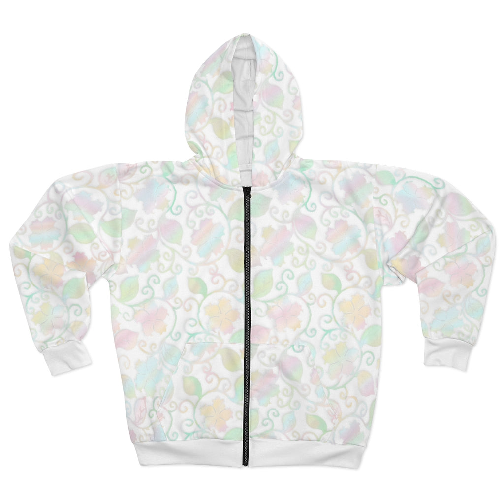 Pastel blooms Unisex Zip Hoodie